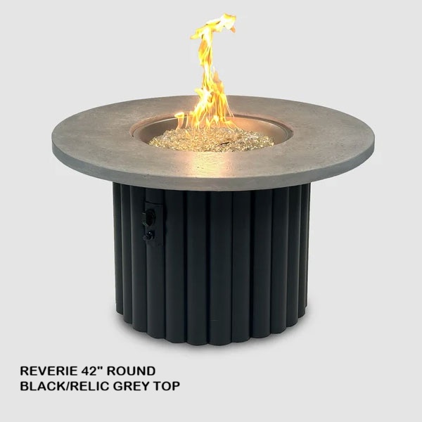 Riverie 42" Round Fire Table by Outdoor Great Room - Image 2